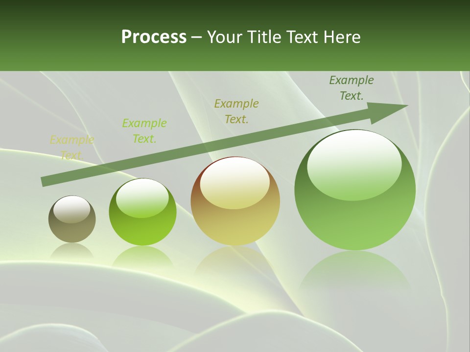 A Large Green Plant With Leaves On It PowerPoint Template