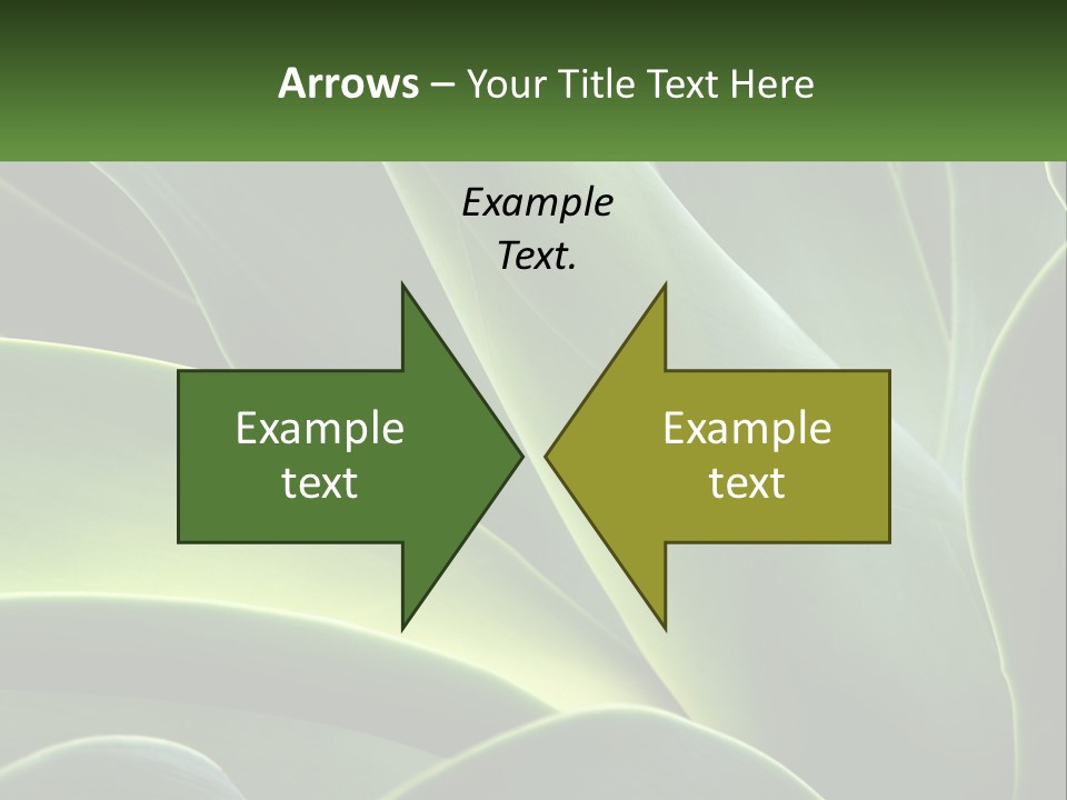 A Large Green Plant With Leaves On It PowerPoint Template