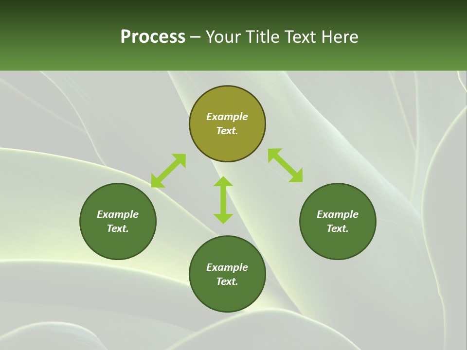 A Large Green Plant With Leaves On It PowerPoint Template