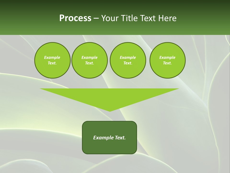 A Large Green Plant With Leaves On It PowerPoint Template