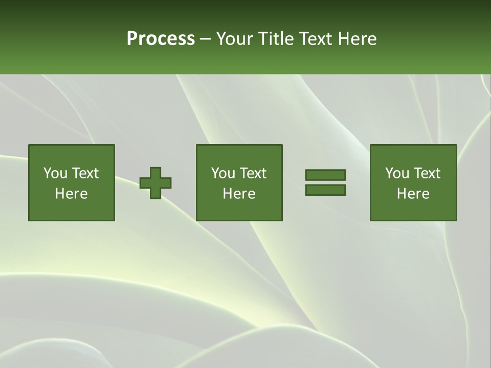 A Large Green Plant With Leaves On It PowerPoint Template