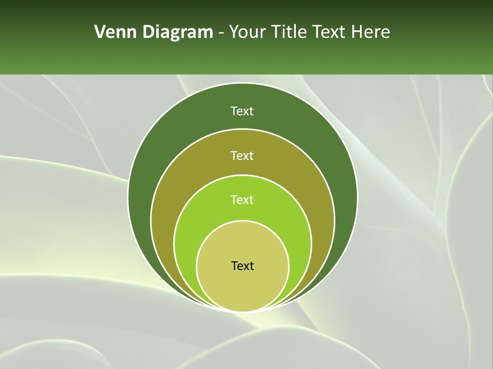 A Large Green Plant With Leaves On It PowerPoint Template
