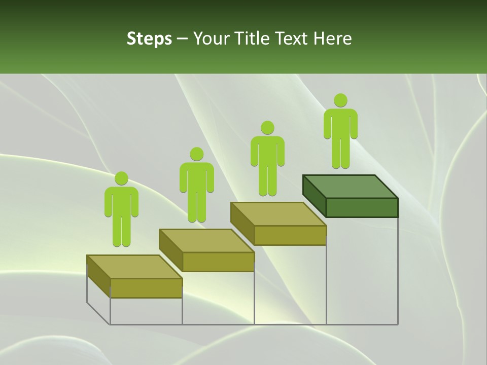 A Large Green Plant With Leaves On It PowerPoint Template