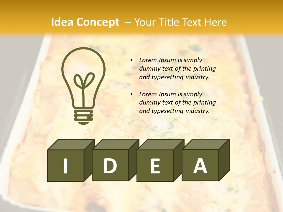 A Person Holding A Pan Of Food On A Stove PowerPoint Template