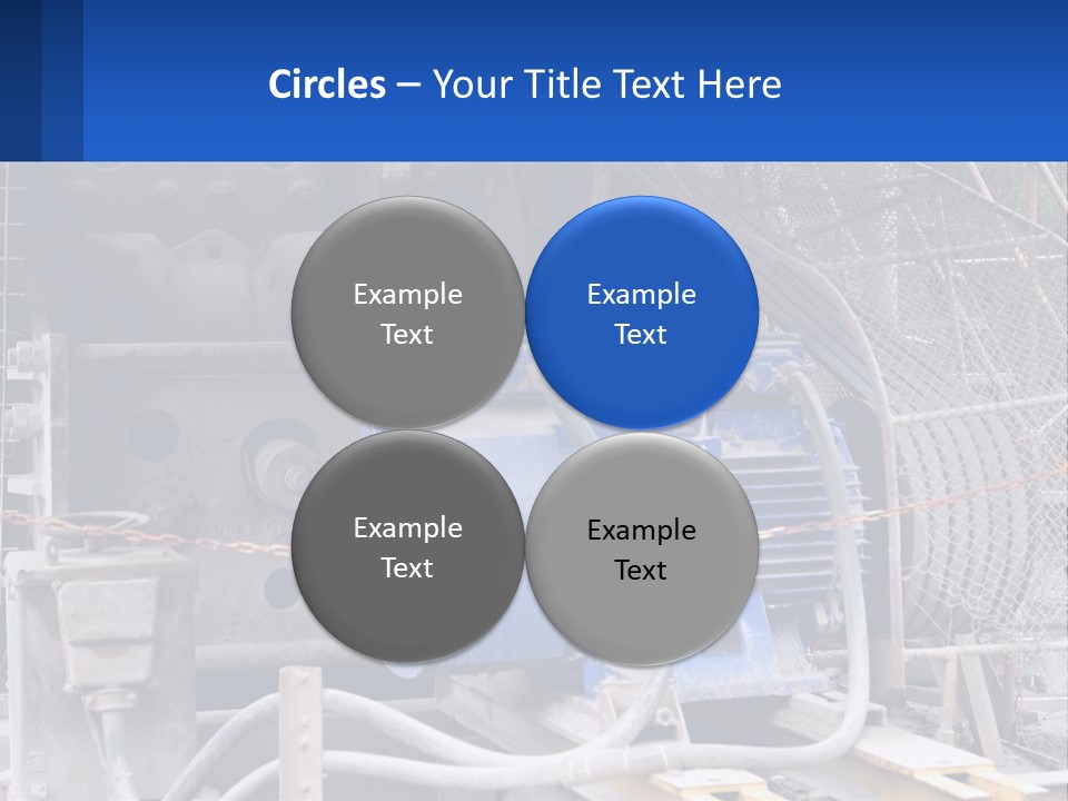 A Power Plant With Wires And Wires On The Ground PowerPoint Template