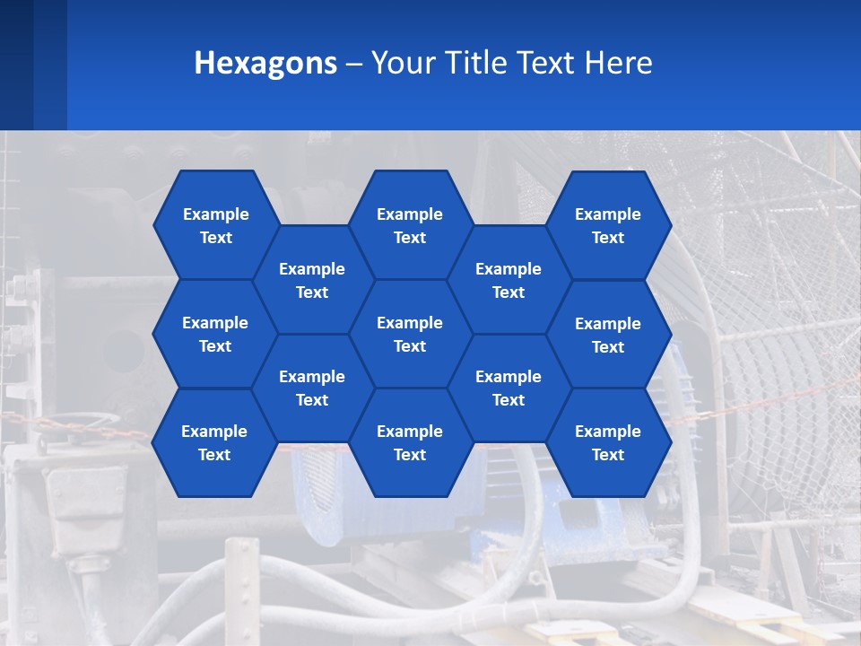 A Power Plant With Wires And Wires On The Ground PowerPoint Template