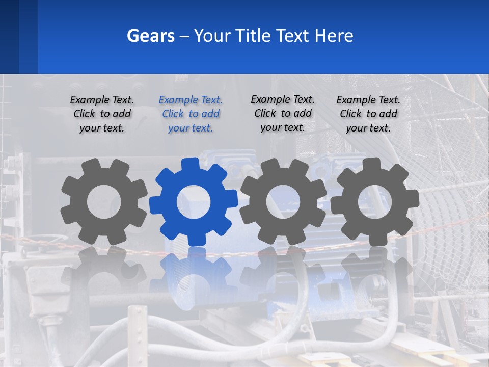 A Power Plant With Wires And Wires On The Ground PowerPoint Template
