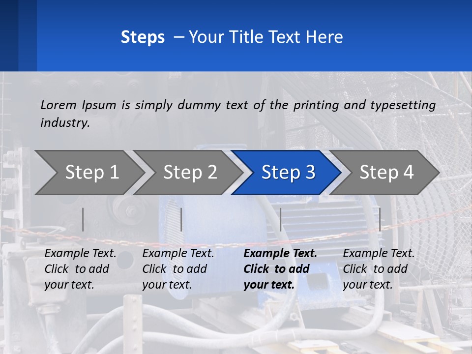 A Power Plant With Wires And Wires On The Ground PowerPoint Template