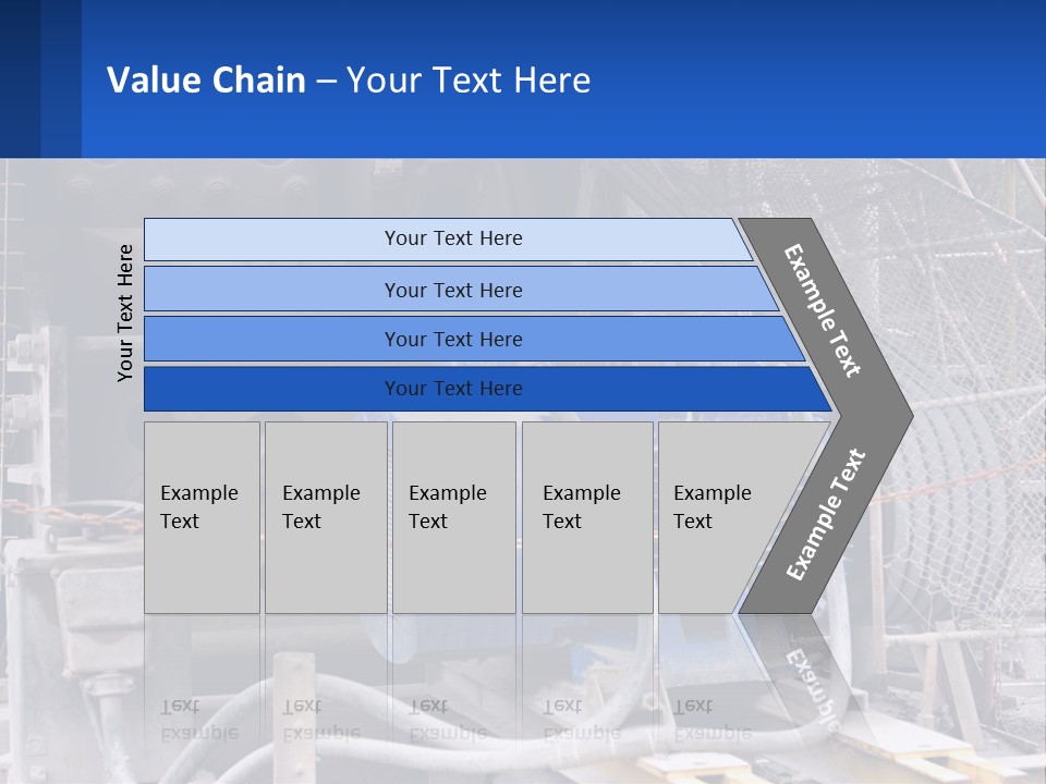 A Power Plant With Wires And Wires On The Ground PowerPoint Template