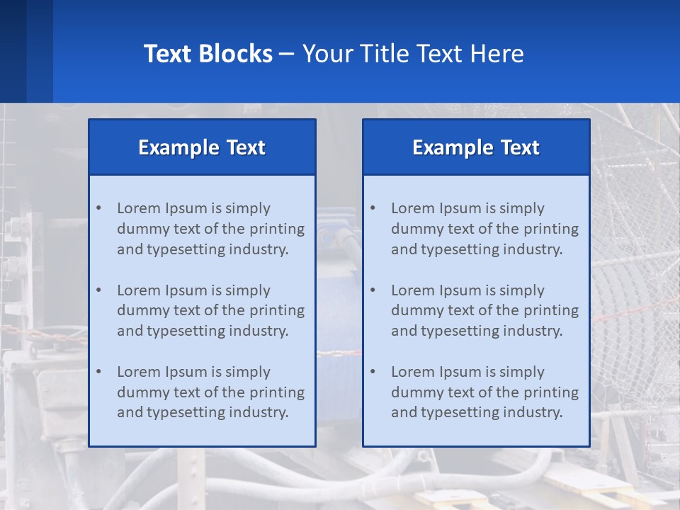 A Power Plant With Wires And Wires On The Ground PowerPoint Template