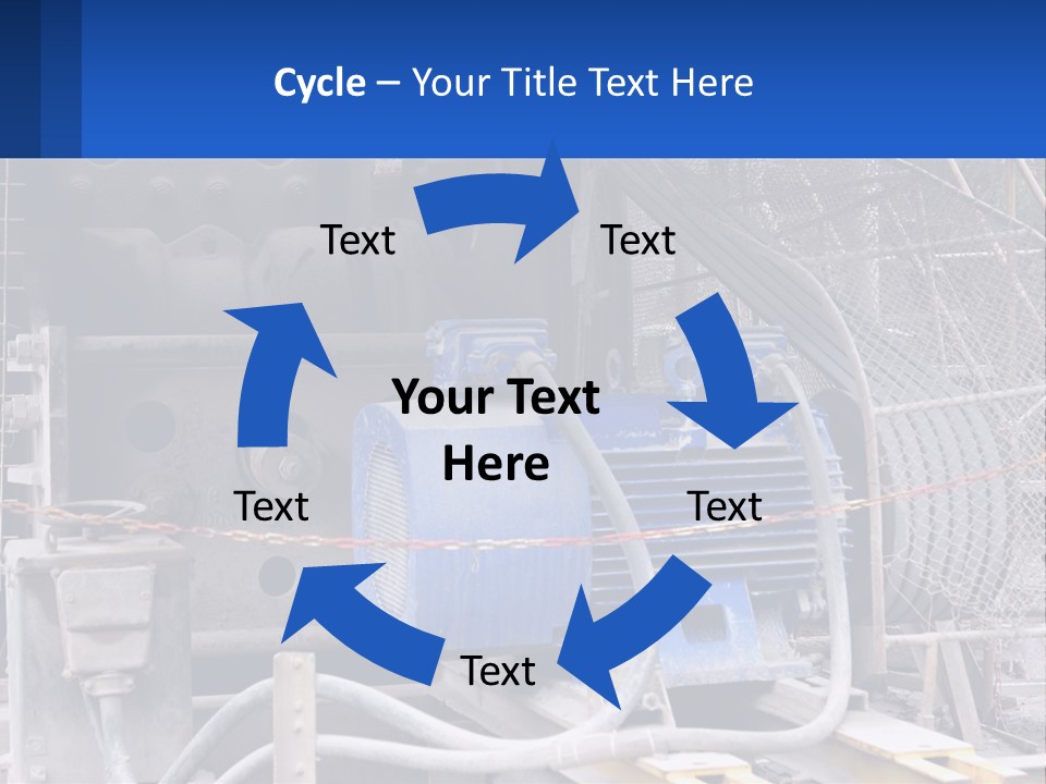 A Power Plant With Wires And Wires On The Ground PowerPoint Template