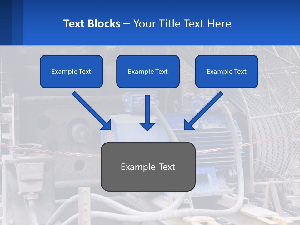 A Power Plant With Wires And Wires On The Ground PowerPoint Template