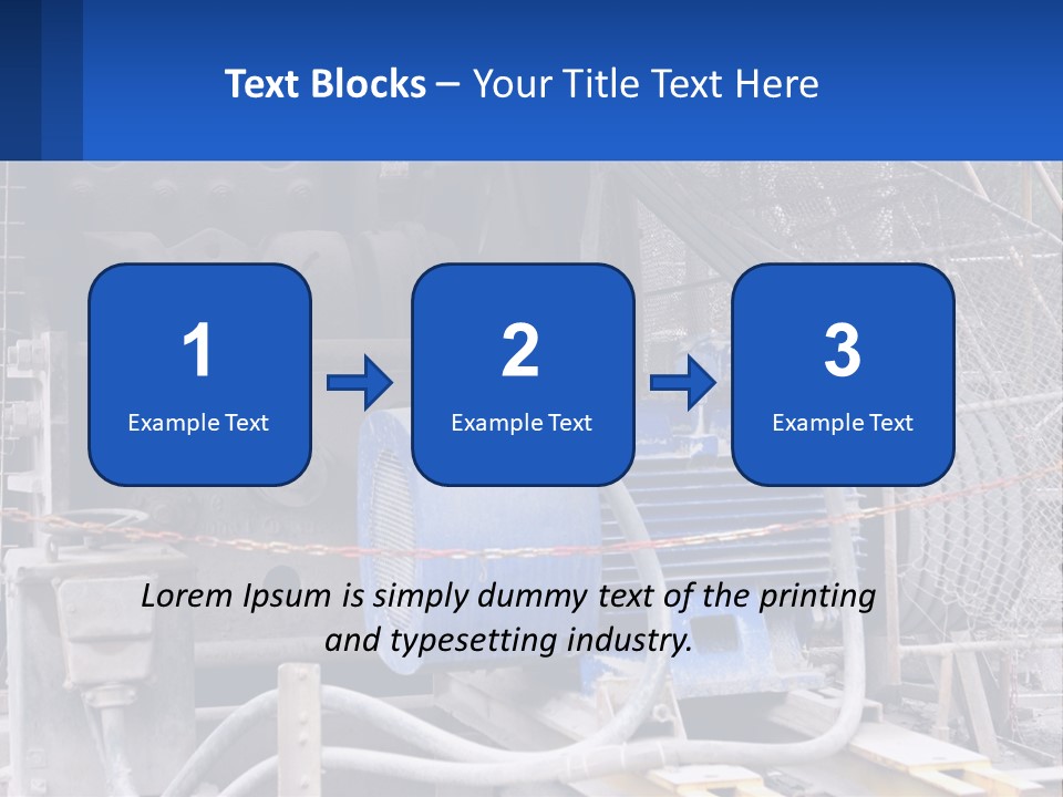 A Power Plant With Wires And Wires On The Ground PowerPoint Template