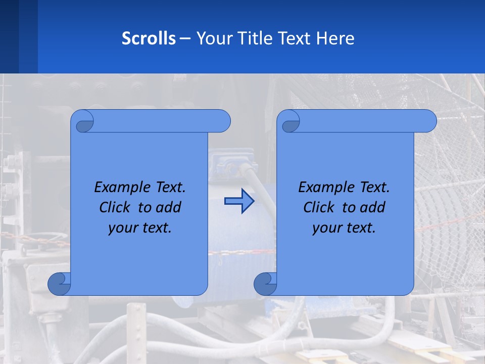 A Power Plant With Wires And Wires On The Ground PowerPoint Template