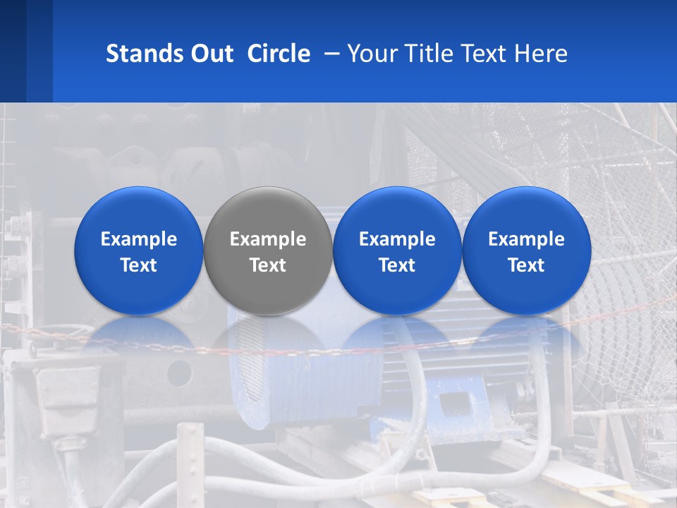 A Power Plant With Wires And Wires On The Ground PowerPoint Template