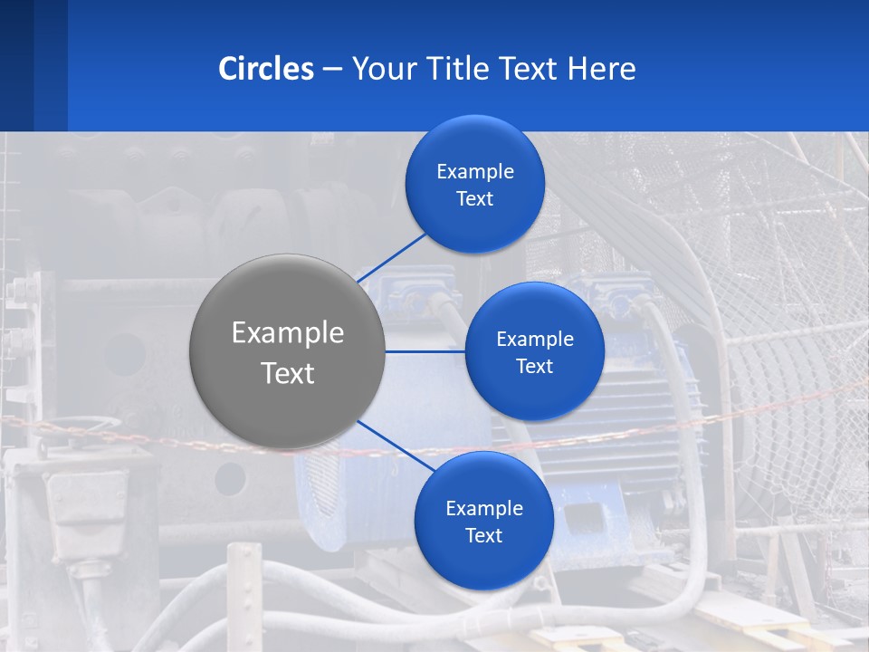 A Power Plant With Wires And Wires On The Ground PowerPoint Template