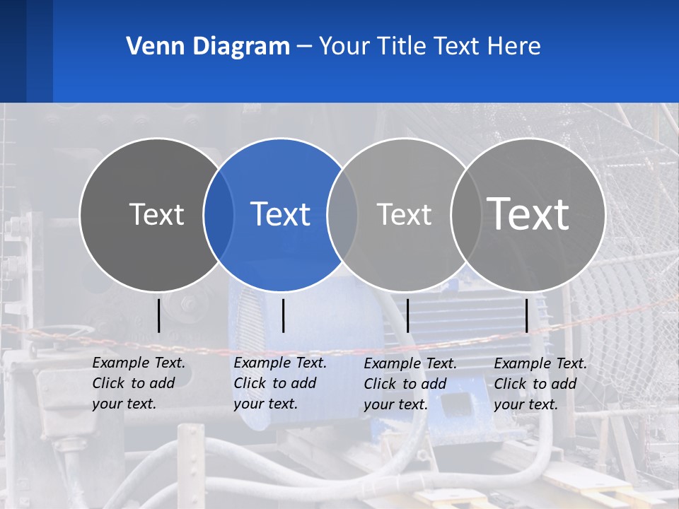 A Power Plant With Wires And Wires On The Ground PowerPoint Template