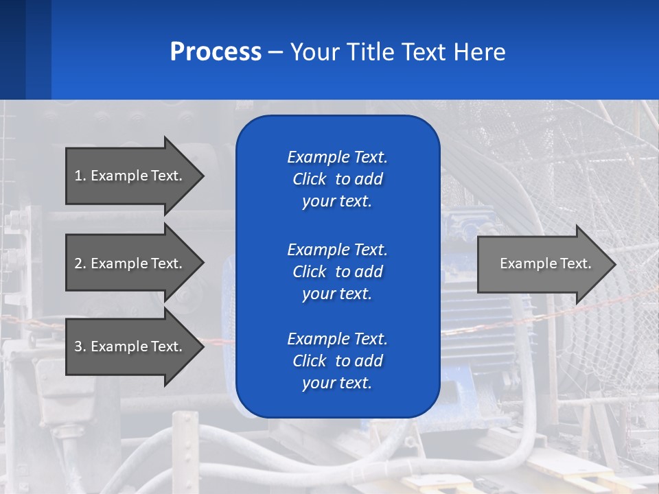 A Power Plant With Wires And Wires On The Ground PowerPoint Template