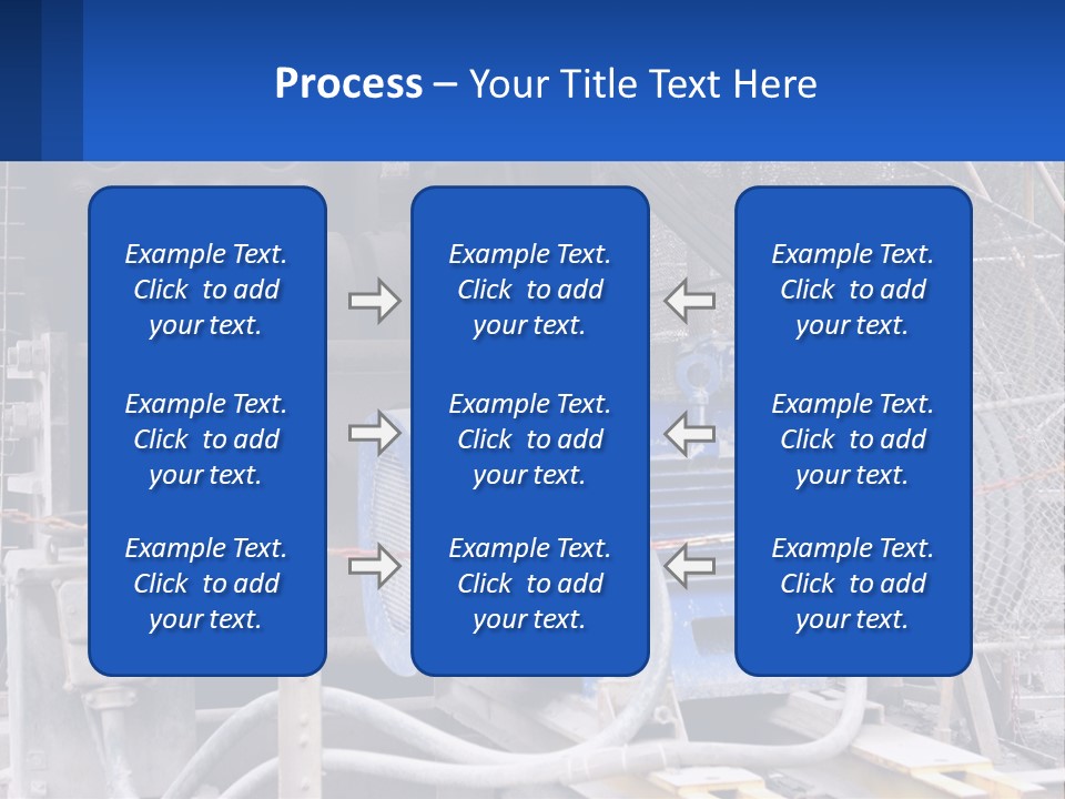 A Power Plant With Wires And Wires On The Ground PowerPoint Template
