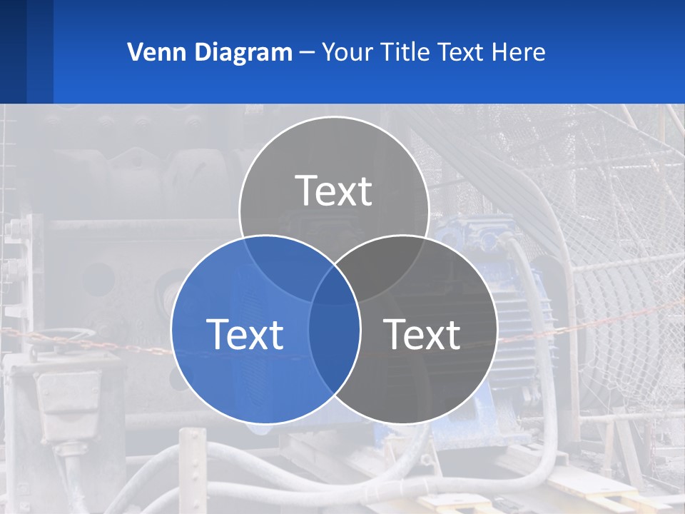 A Power Plant With Wires And Wires On The Ground PowerPoint Template