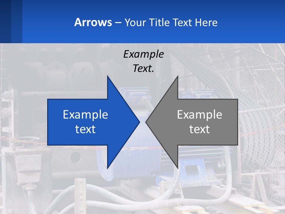 A Power Plant With Wires And Wires On The Ground PowerPoint Template