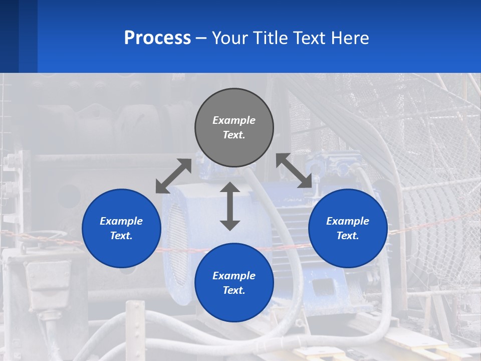 A Power Plant With Wires And Wires On The Ground PowerPoint Template