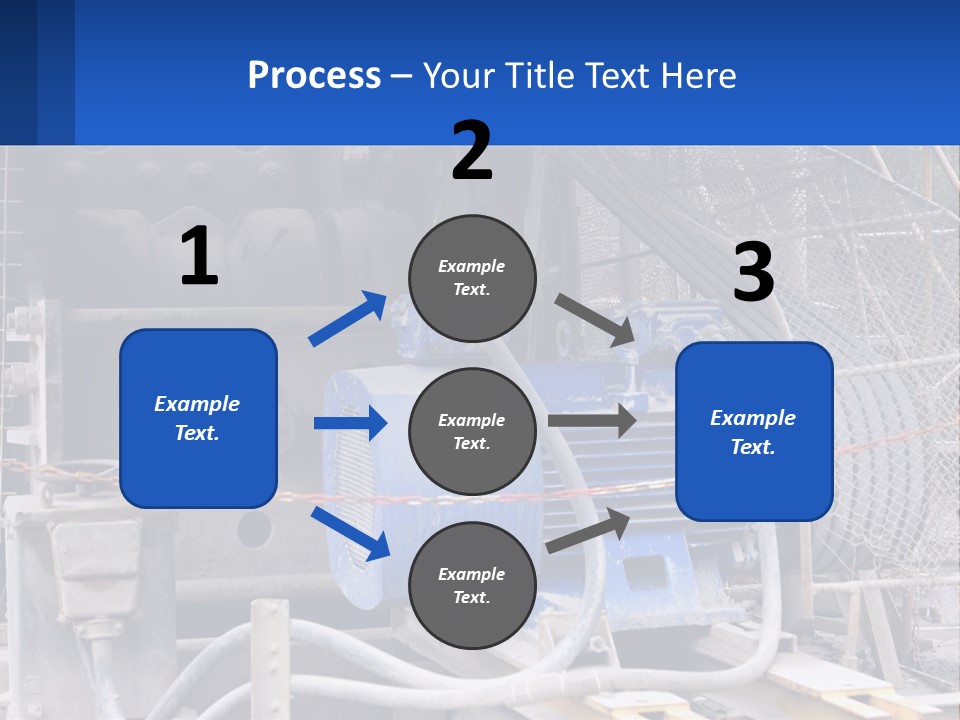 A Power Plant With Wires And Wires On The Ground PowerPoint Template