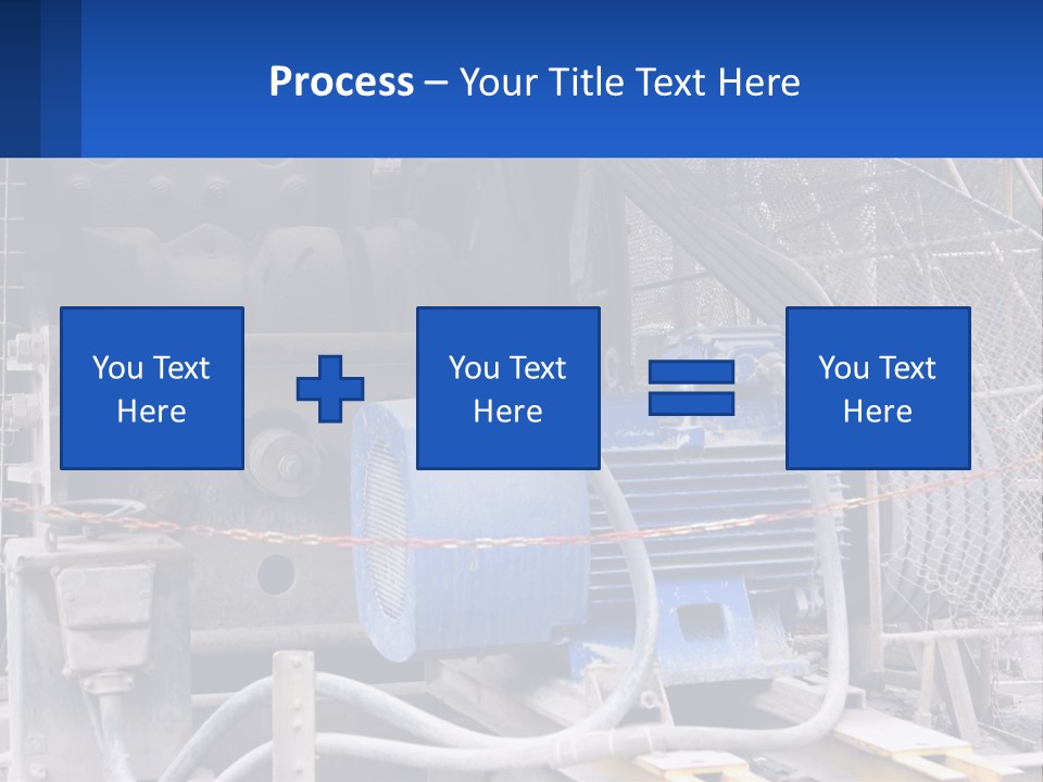 A Power Plant With Wires And Wires On The Ground PowerPoint Template