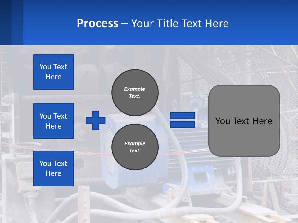 A Power Plant With Wires And Wires On The Ground PowerPoint Template