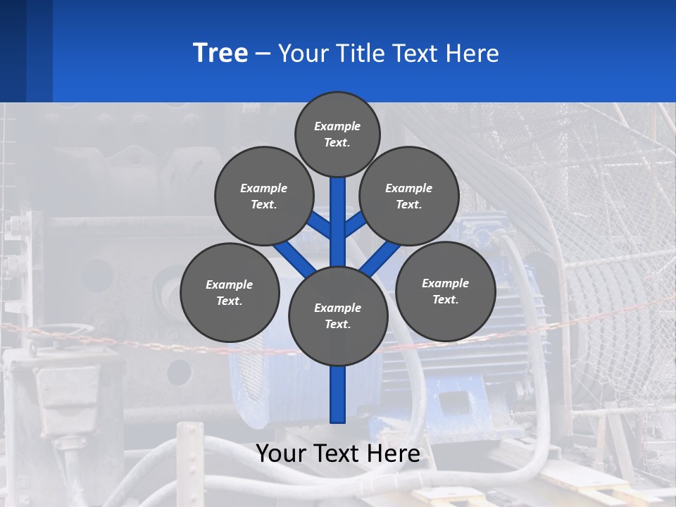 A Power Plant With Wires And Wires On The Ground PowerPoint Template