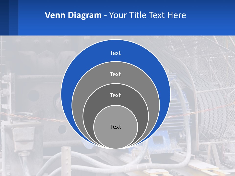 A Power Plant With Wires And Wires On The Ground PowerPoint Template