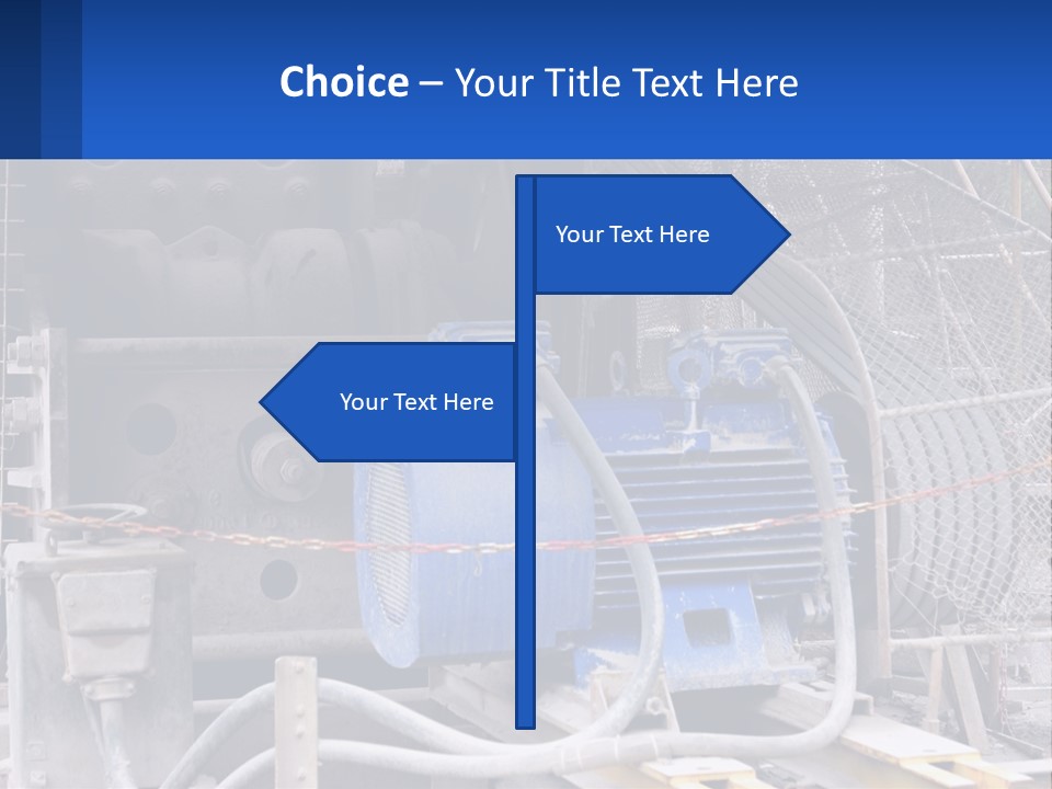 A Power Plant With Wires And Wires On The Ground PowerPoint Template