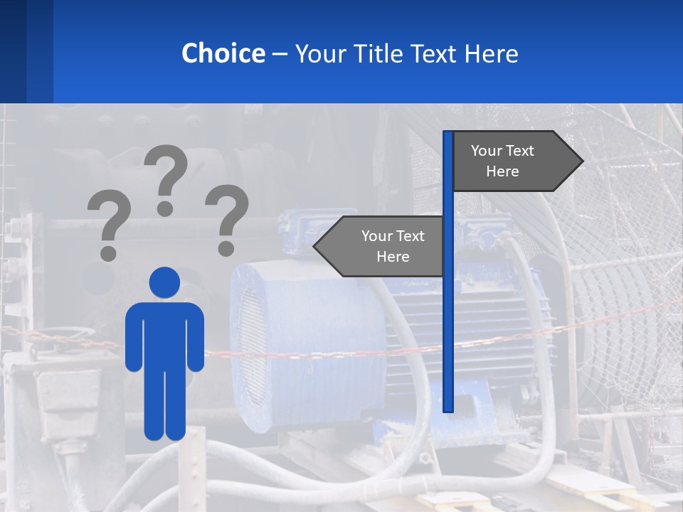 A Power Plant With Wires And Wires On The Ground PowerPoint Template