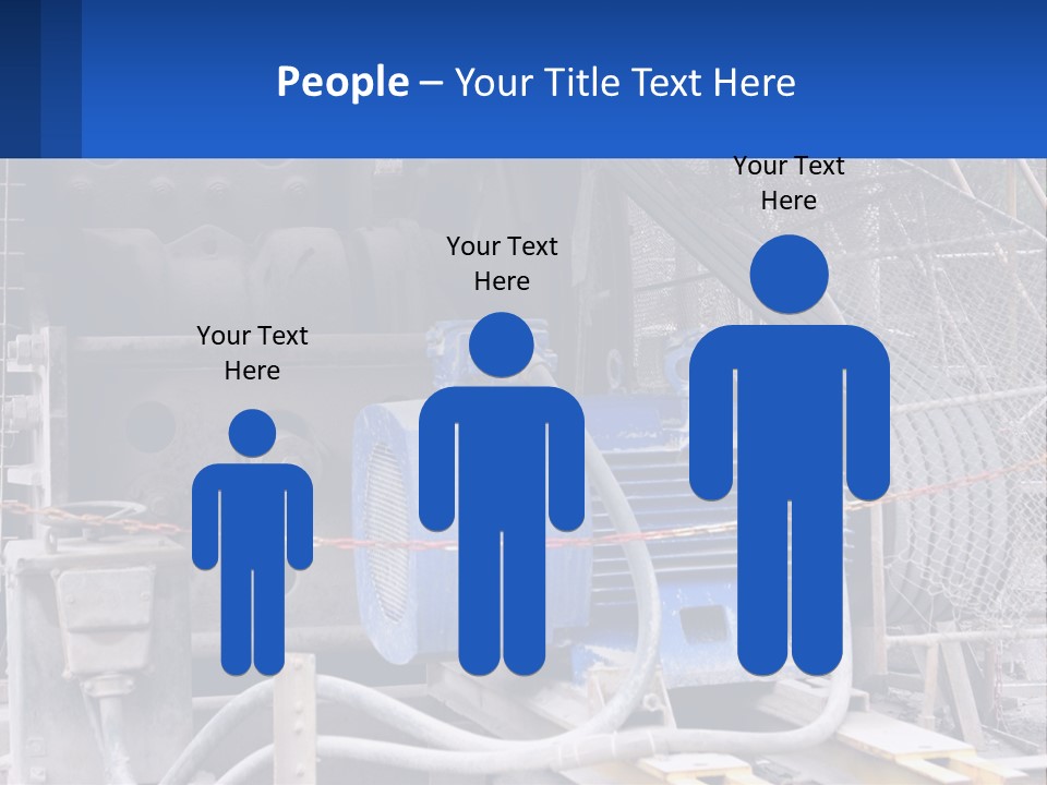 A Power Plant With Wires And Wires On The Ground PowerPoint Template