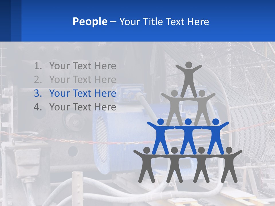 A Power Plant With Wires And Wires On The Ground PowerPoint Template