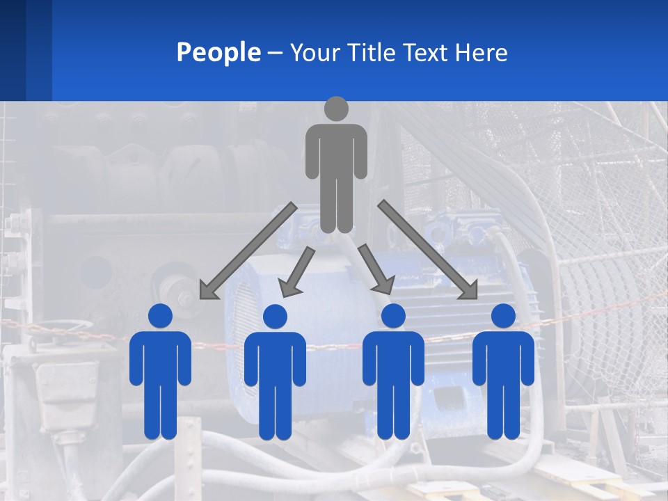 A Power Plant With Wires And Wires On The Ground PowerPoint Template