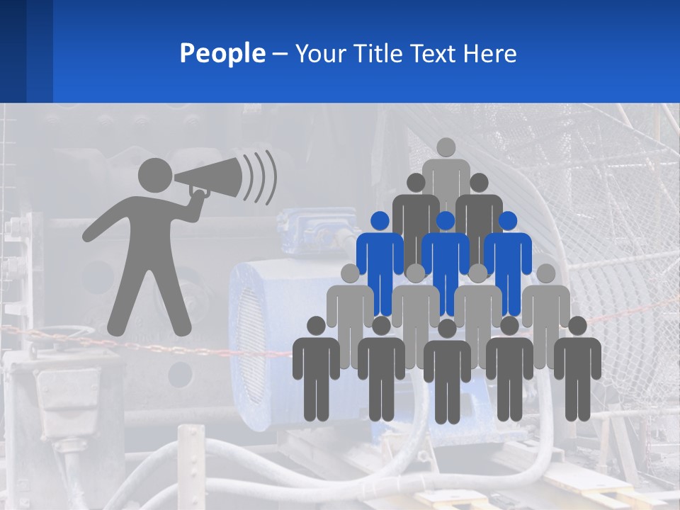 A Power Plant With Wires And Wires On The Ground PowerPoint Template