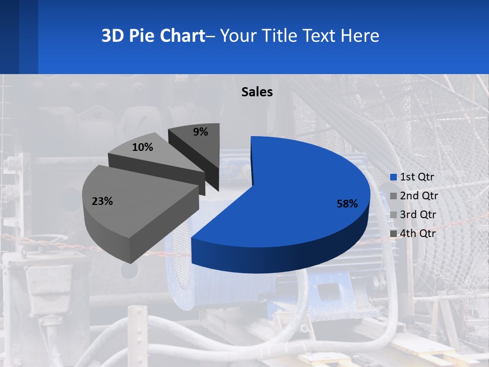 A Power Plant With Wires And Wires On The Ground PowerPoint Template