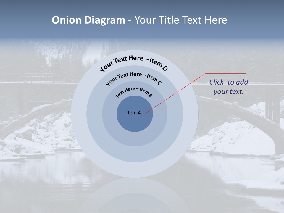 A Bridge Over A Body Of Water Covered In Snow PowerPoint Template