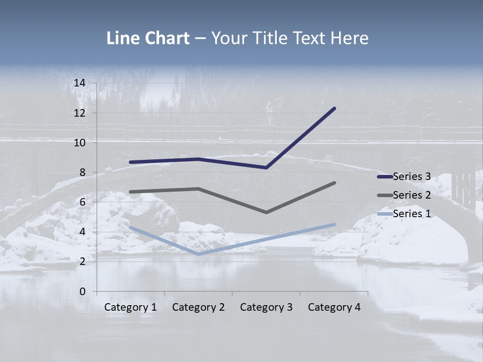A Bridge Over A Body Of Water Covered In Snow PowerPoint Template