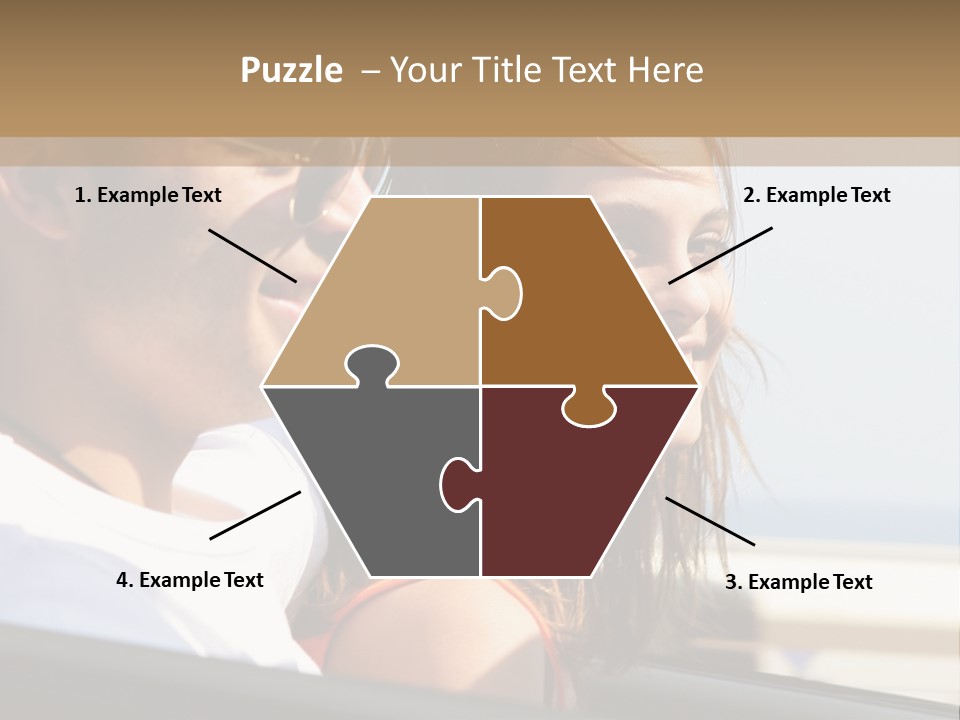 A Man And A Little Girl In A Car Looking Out The Window PowerPoint Template