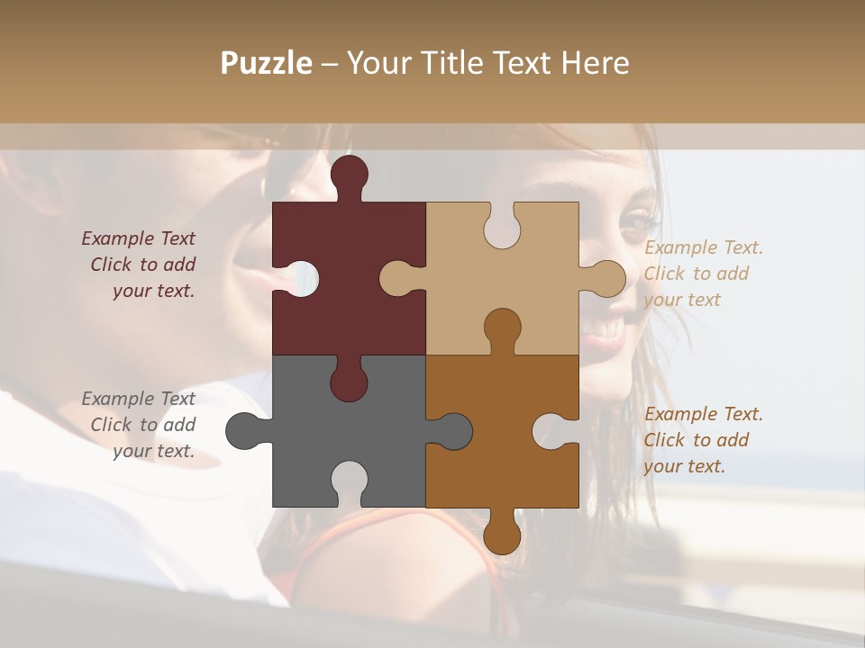 A Man And A Little Girl In A Car Looking Out The Window PowerPoint Template