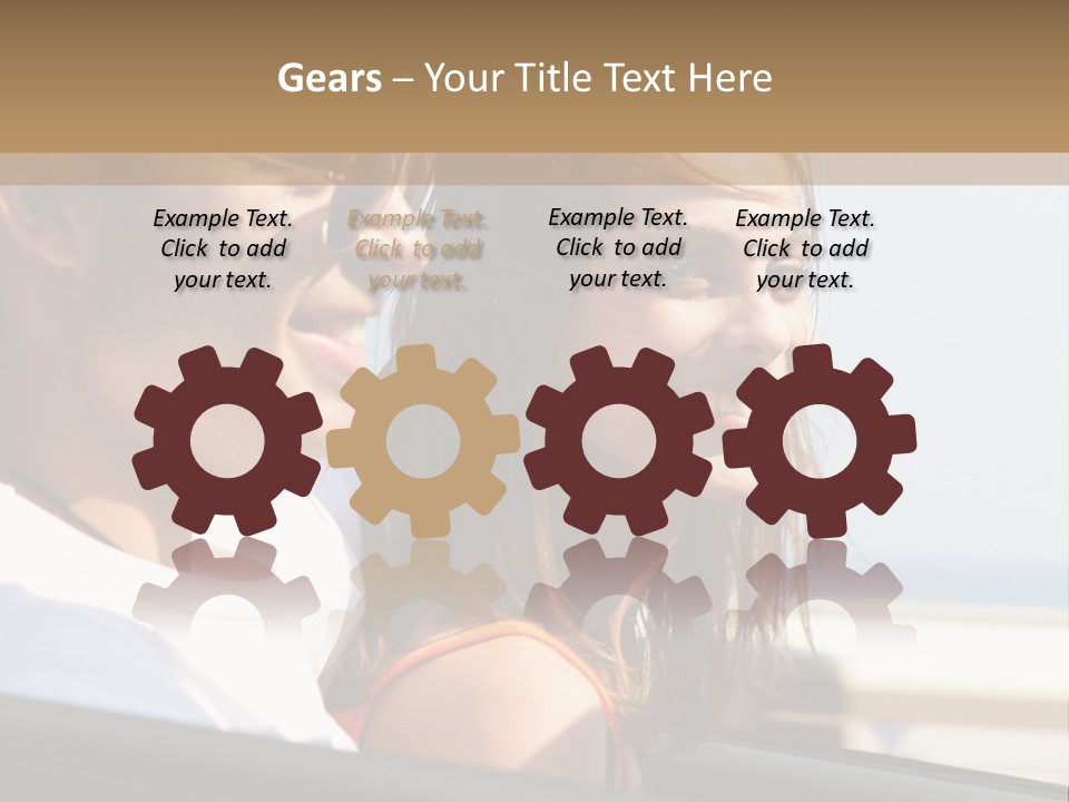 A Man And A Little Girl In A Car Looking Out The Window PowerPoint Template