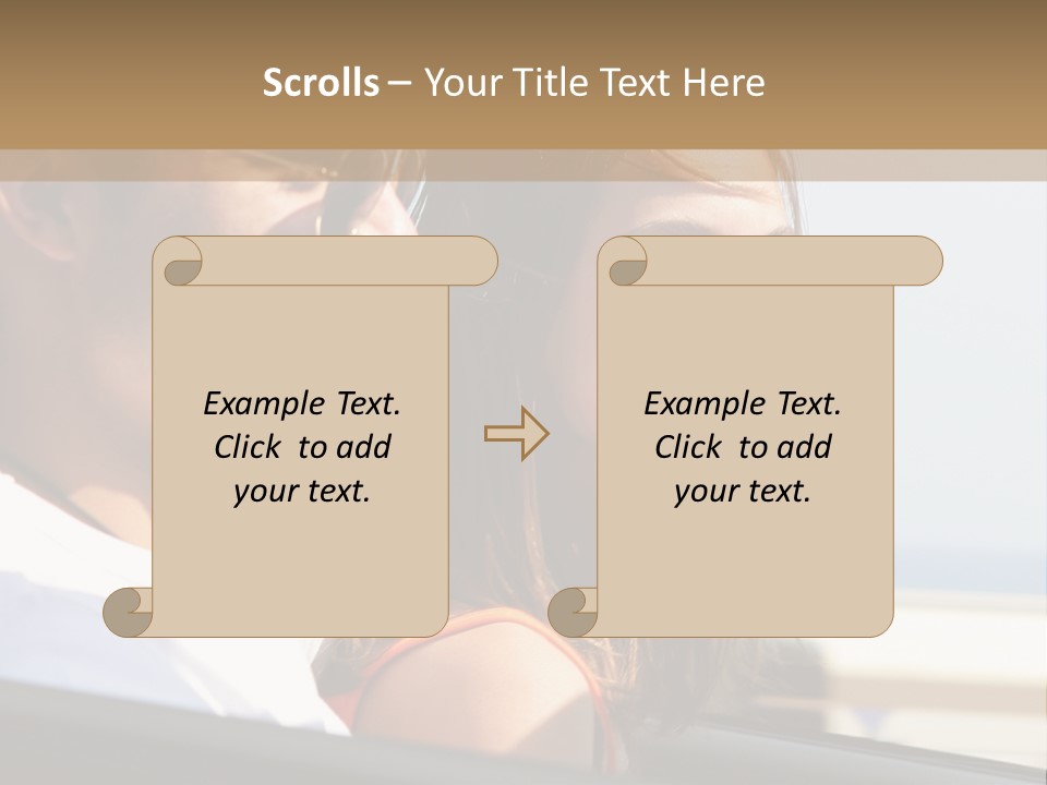 A Man And A Little Girl In A Car Looking Out The Window PowerPoint Template