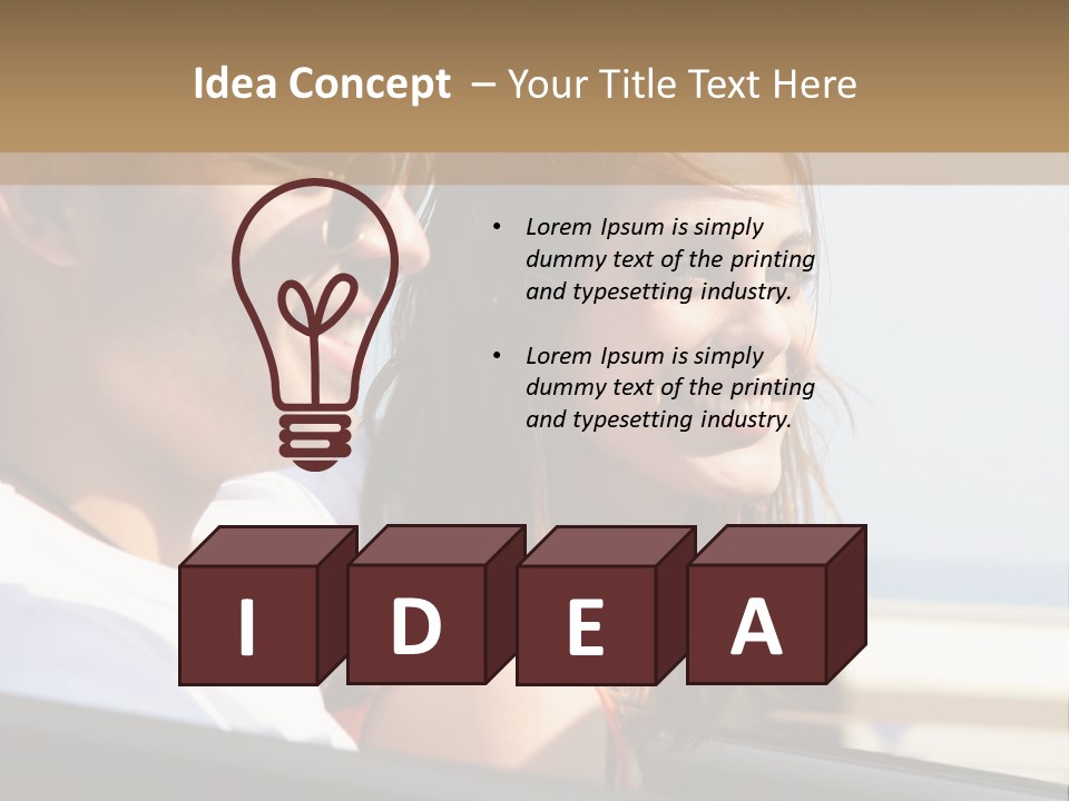 A Man And A Little Girl In A Car Looking Out The Window PowerPoint Template