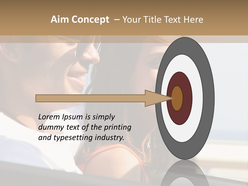 A Man And A Little Girl In A Car Looking Out The Window PowerPoint Template