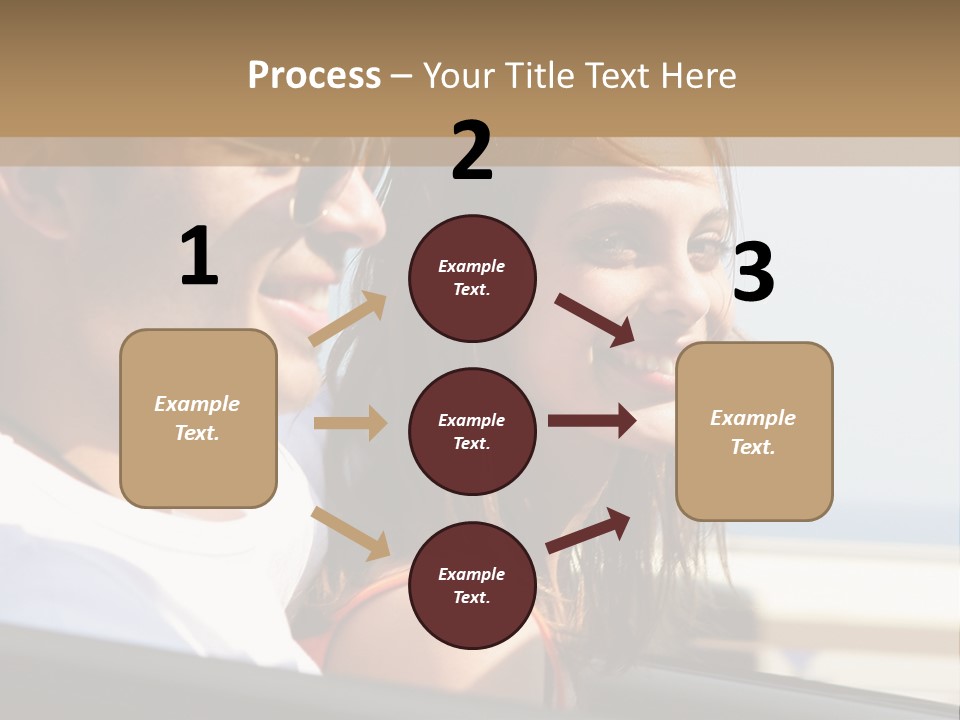 A Man And A Little Girl In A Car Looking Out The Window PowerPoint Template