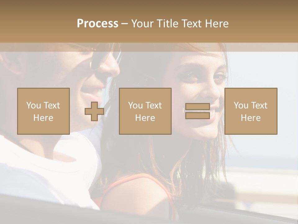 A Man And A Little Girl In A Car Looking Out The Window PowerPoint Template