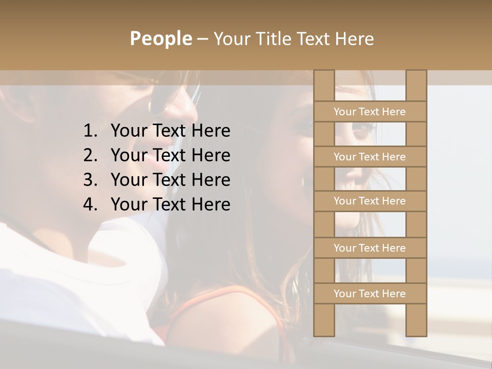 A Man And A Little Girl In A Car Looking Out The Window PowerPoint Template
