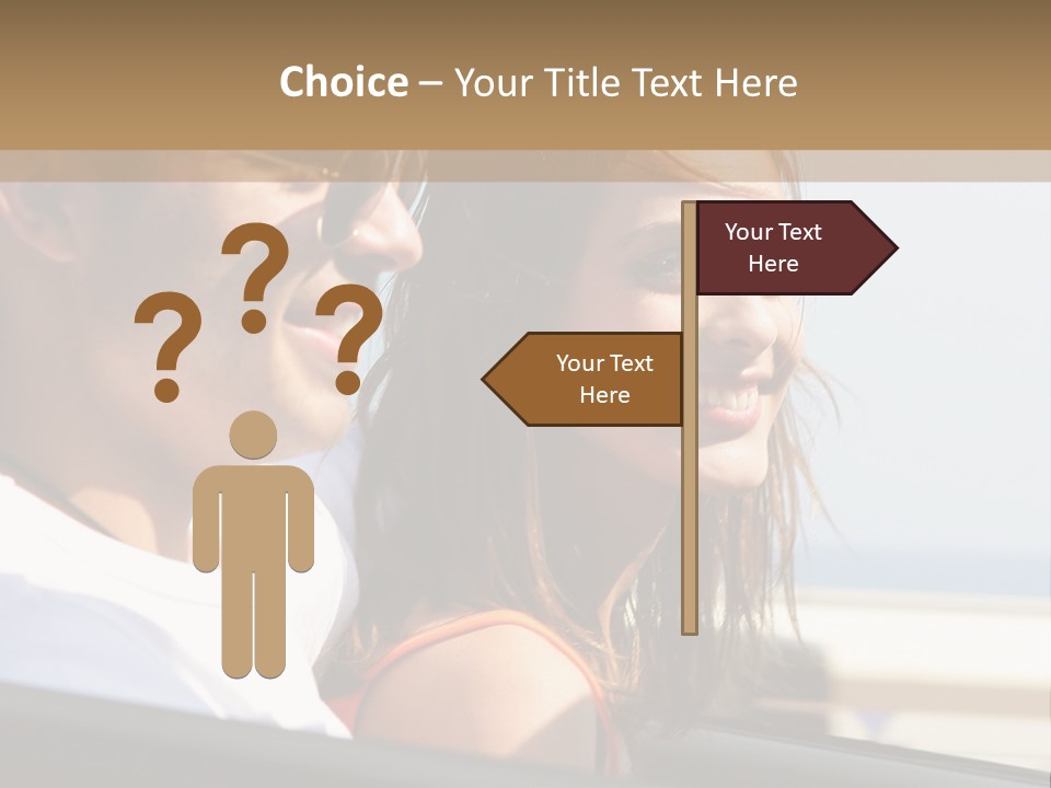A Man And A Little Girl In A Car Looking Out The Window PowerPoint Template